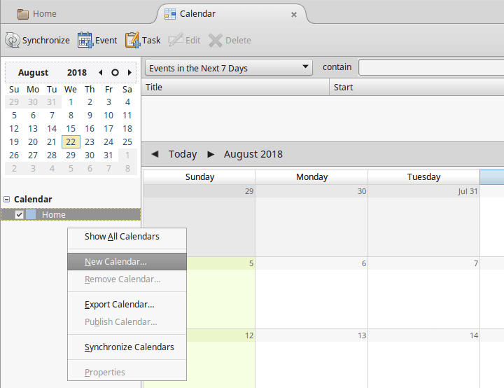 thunderbird calendar sync